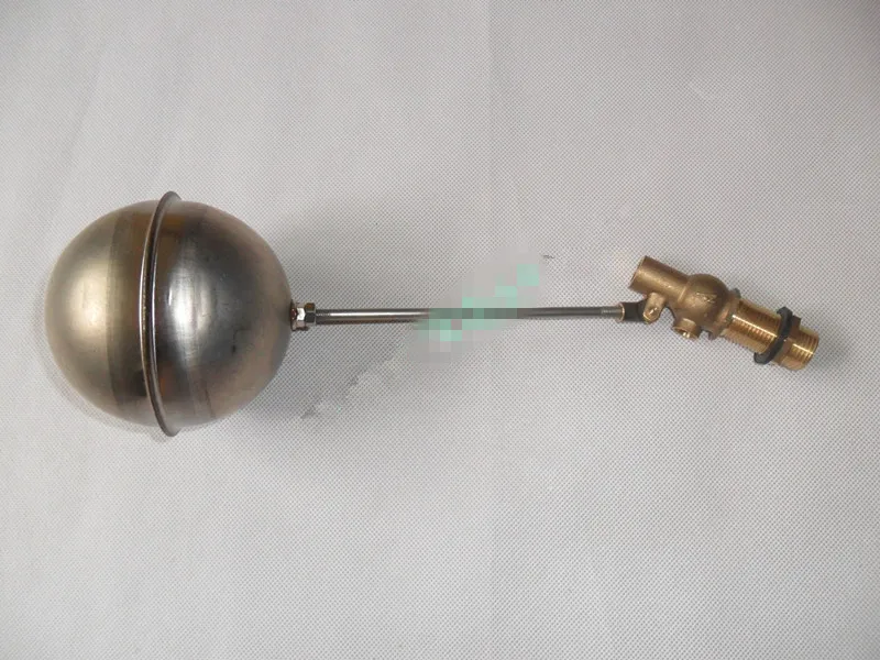 1) 4" Ball DN15 1/2"BSP Male Stainless Steel Brass Water Boiler Machine Float Valve Level Switch Hi-Temp Screw Length 20/40/60mm