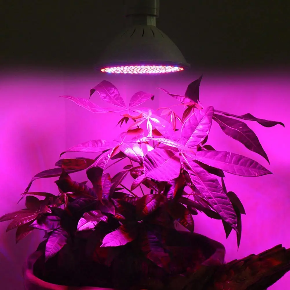 Plant Growing Lights E27 200Led Flower Plant Grow Seeding Light Garden Greenhouse Lamp Bulb 20W