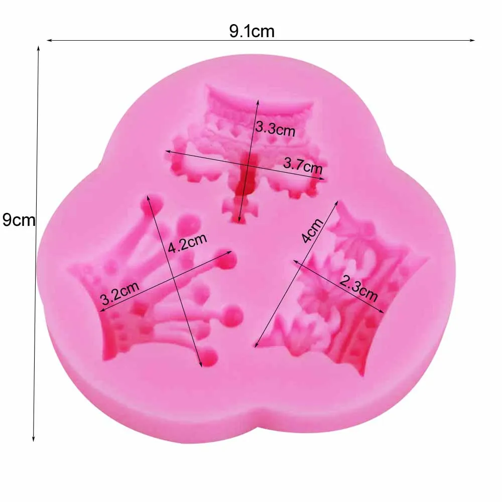 Sophronia Silicone Baking Molds Crown Party Fondant Cake Decorating Tools Queen Chocolate Candy Clay Gumpaste Moulds m789