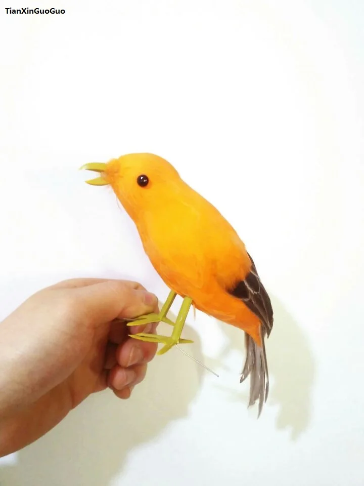 

simulation bird hard model foam&feathers bird about 22cm,handicraft home garden decoration gift s1402