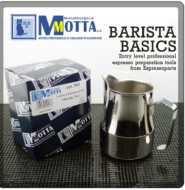 stainless steel Professional Europa Milk jug /Motta Europa Milk pitcher Foaming Jug/stainless steel milk jar