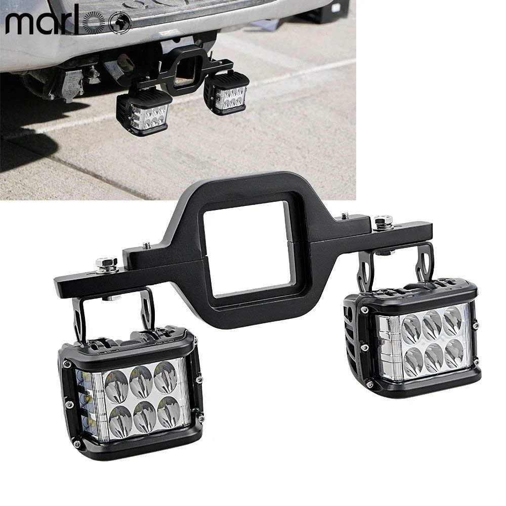 

Car 4" 36W LED Off-Road Dually Side Shooter Work Lights With Tow Hitch Mounting Bracket for Truck 4x4 Trailer RV SUV