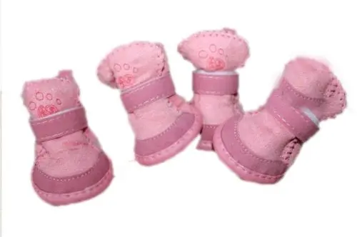 New Warm Winter Cozy New Fancy Dress Up Pet Dog Boots Puppy Shoes