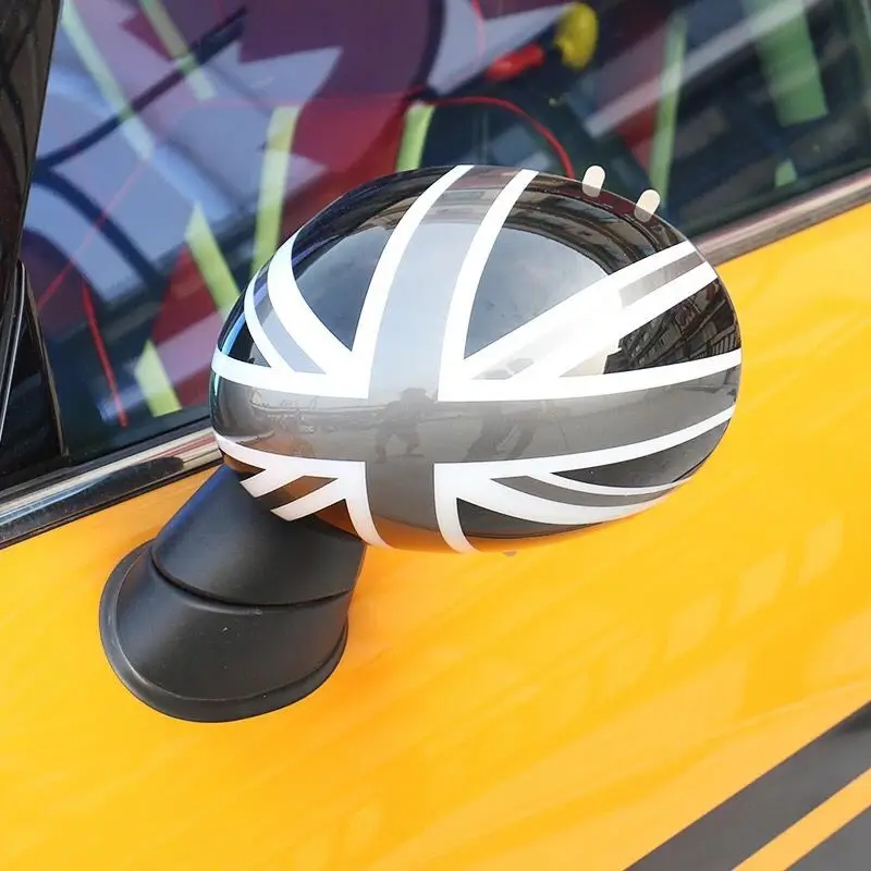 Union Jack Door Rear View Mirror Covers Stickers Car-styling Decoration For BMW Mini Cooper One S JCW F56 F55 Accessories