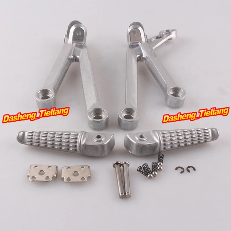 

Aluminum Alloy Passenger Rear Foot Pegs Footrest Brackets for KAWASAKI Ninja ZX10R 2004 2005, Motorcycle Spare Parts Accessory