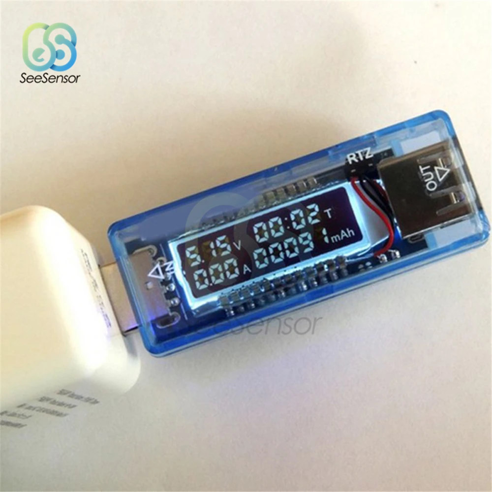 USB Current Voltage Capacity Tester Volt Current Voltage Doctor Charger Capacity Tester Meter Mobile Power Detector Battery Test