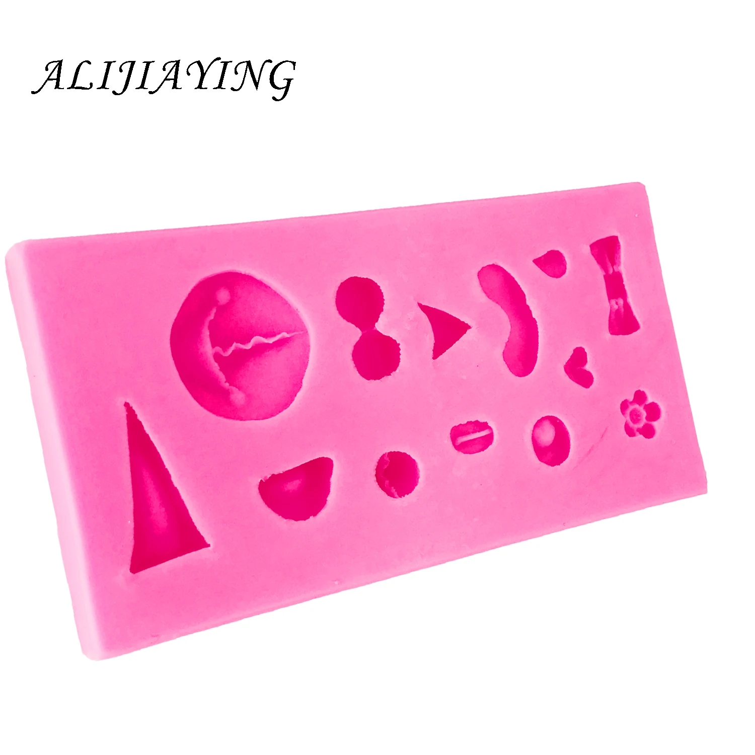 DIY Animal mouth eyes ears nose bow silicone mold cake fondant decorating tool polymer clay resin mould D1393