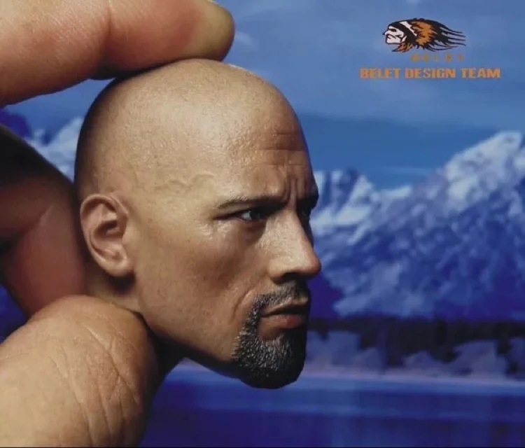 1/6 Dwayne Johnson head sculpt the Rock Furious Hot Toys Ganghood Phicen in stock