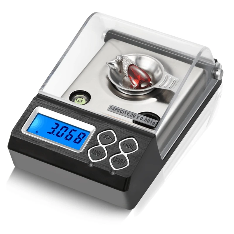 0.001g Digital Counting Carat Scale 20g 30g 50g 0.001g Precision Portable Electronic Jewelry Scales Gold Germ Medicinal Balance