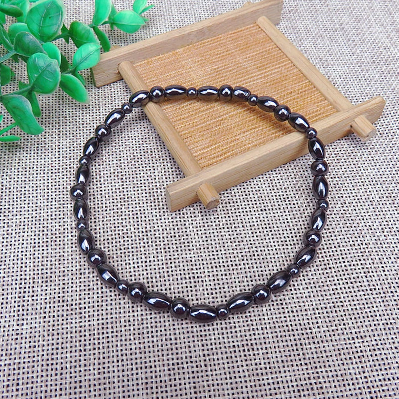 Magnetic Therapy Loss Weight Bracelet Anklet Black Gallstone Stimulating Acupoints Slimning Anti Cellulite Foot Chain Tool