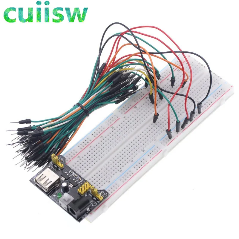 1pcs NEW MB-102 MB102 Breadboard 830 Point Solderless PCB Bread Board Test Develop DIY