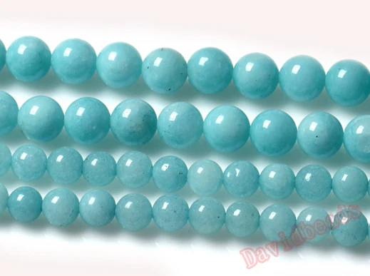 Factory price Natural Stone Aqua Amazonite Round Loose Beads 16