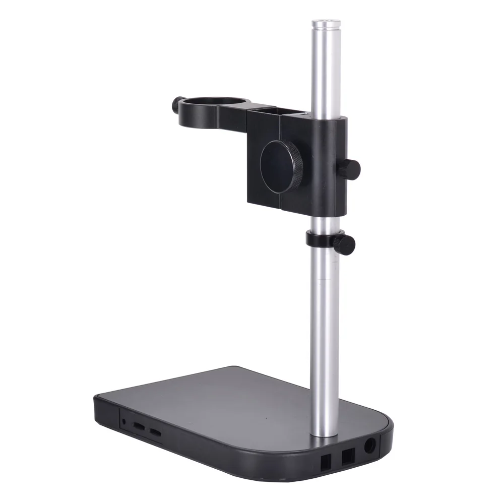 Microscope Camera Table Stand 50mm Ring Holder Gear Table Stand Metal Microscope Table Stand 50mm Ring for 180X lens