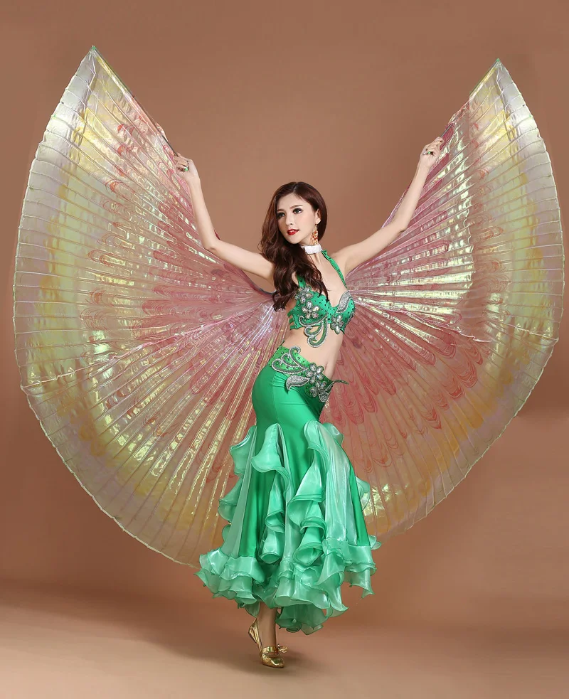 

New Oriental stage dancing Props nice Colorful dancing Isis Wings for Women Sexy Stage Show dancing Wings hot-selling