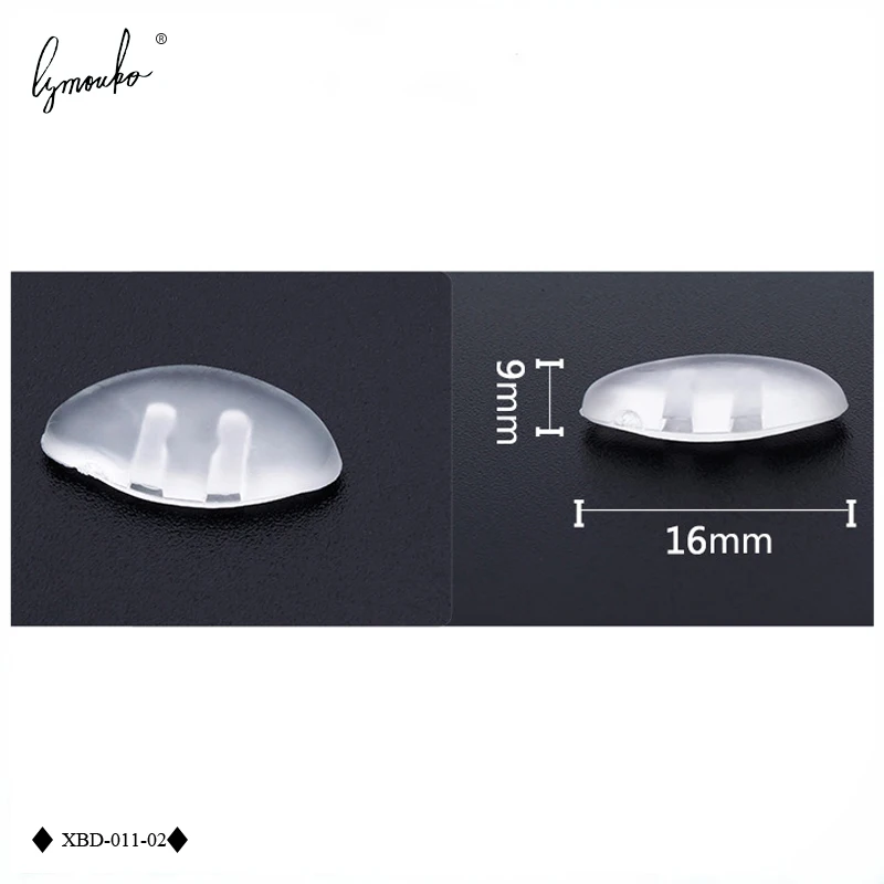 5Pairs/Lot Two Hole Plug Silicone Airbag Soft Nose Pads On Glasses Soft Sanding Surface Anti-Slip Toos Eyeglasses