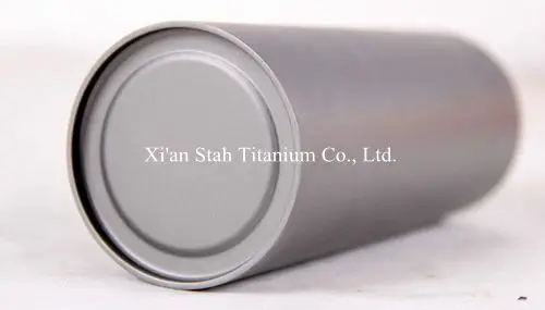 Pure Titanium Thermal inslulation Double wall Cylindrical Bottle size 60x170ml Volume 200ml 300g/pc Finger-mark-resistance