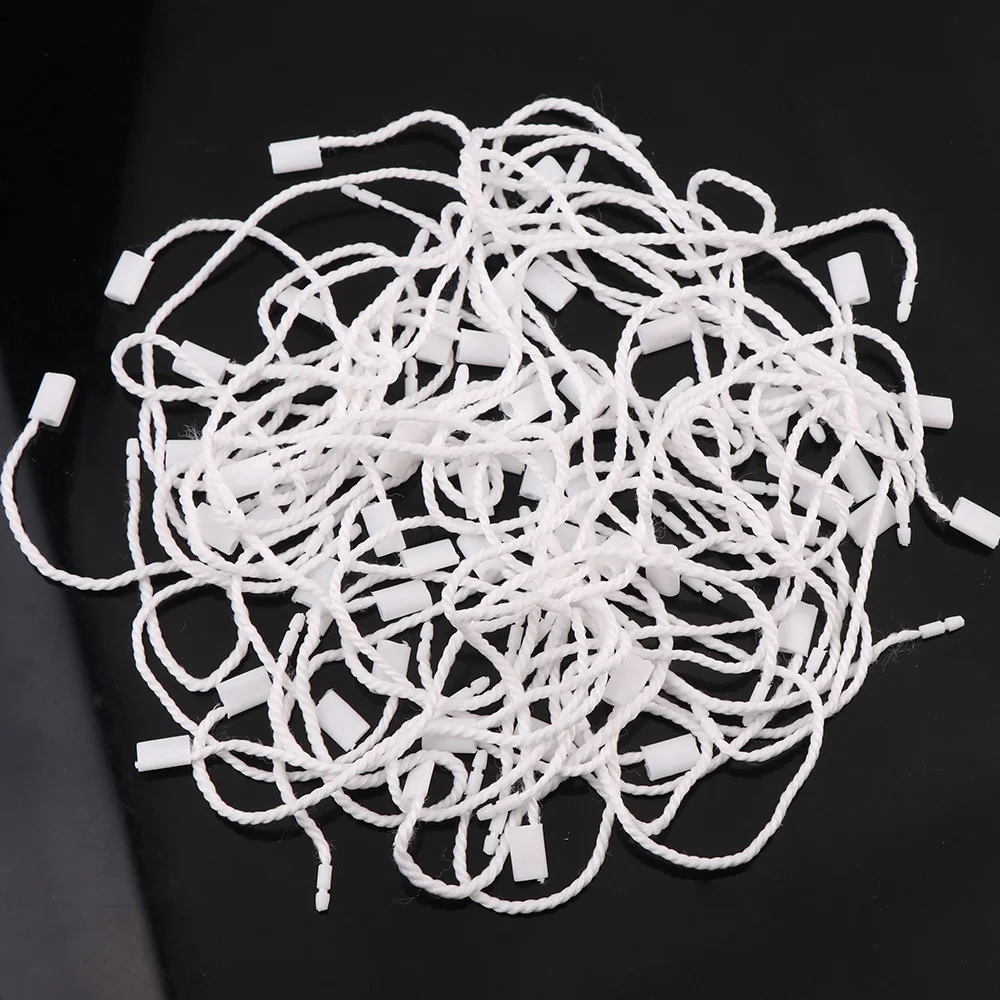 100Pcs Square Clothes Coarse Cotton Tag Rope Cords Polyester Hanging Tablet For Garment Bag Tags Cards, DIY Clothing Accessories