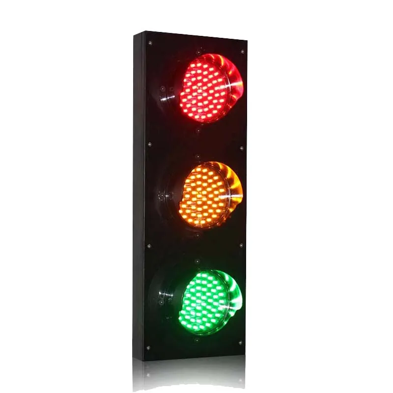 

DC24V high quality 125mm red yellow green traffic signal light for school teaching parking lots