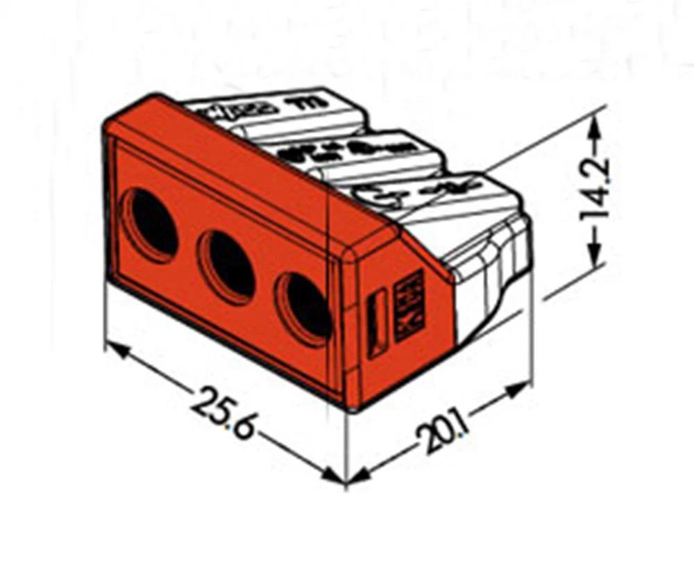 50pcs 773-173 Original connector, led connector, COMPACT Splicing Connectors; 3 CON; 100% Original