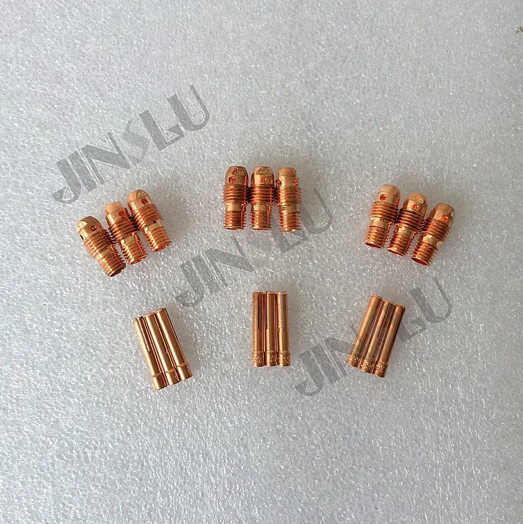 Free Shipping Collet 20PCS & Collet Body 1.6mm 20PCS For WP9 WP20 Air Cooled Argon Tig welding Torch Consumables