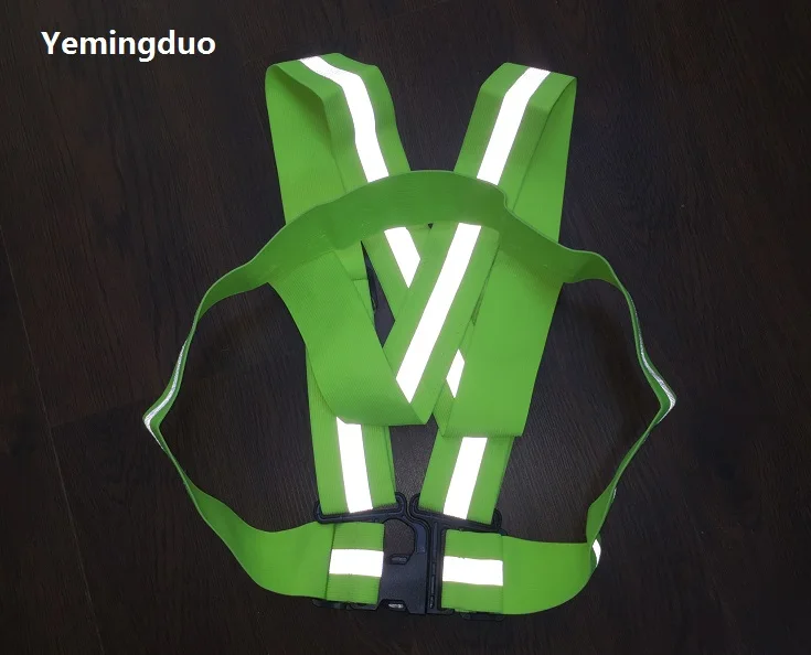 High Light Reflective Elastic Ribbon Safety Warning Vests Safety Cycling Clothing