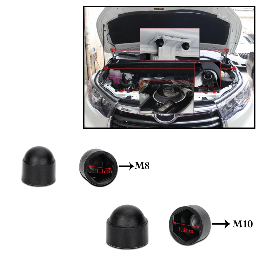 JEAZEA 10 шт. M8 M10 пластиковая крышка Scerw болт гайка стандартные гайки Защитная крышка s крышка открытая Шестигранная