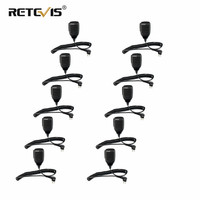 10pcs Wholesale Retevis R-321 2Pin PTT Speaker Microphone For Motorola DEP450 EP450 GP68 GP300 FOR HYT Walkie Talkie Accessorie