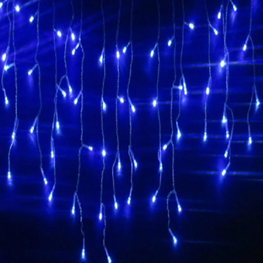 Imagem -02 - Led Icicle String Light Curtain para o Natal Guirlanda Gota Interior Jardim Palco ao ar Livre Decorativo Festa 220v 45 m 100leds