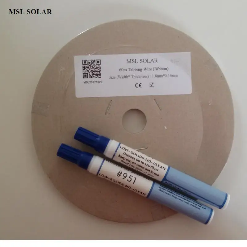 ALLMEJORES 200 ฟุต SOLAR CELL สายแท็บ 1.8 มม.* 0.16 มม. ดีบุก-แผ่นทองแดงสำหรับแผงเซลล์แสงอาทิตย์ DIY. ให้ 2pcs FLUX ปากกาฟรี