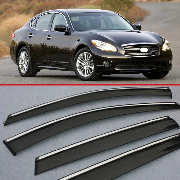 

For Infiniti M37 2013 2014 2015 2016 Window Wind Deflector Visor Rain/Sun Guard Vent Car Accessories Stickers