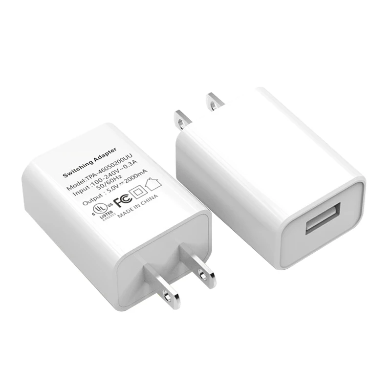 US Charger 5V2A Fast Charging Conversion plug One USB Wall Charger travel in USA Japan Thailand Taiwan Canada Colombia Mexico