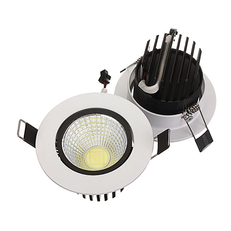 

6W 9W 12W 15W LED COB Downlight AC85-265V Recessed LED Bulb led Spot for Home Bathroom Illumination led Indoor Ceiling lamp