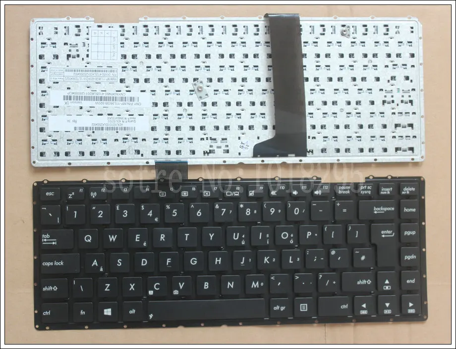 New FOR ASUS X401 X401A X401U 0KNB0-4109UK00 AEXJAE00010 MP-11L96GB-9202W UK Layout Laptop Keyboard