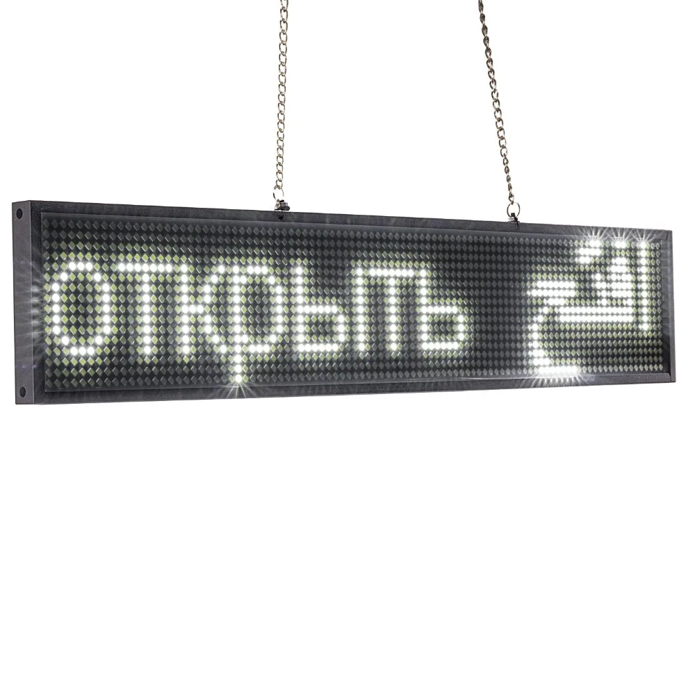 12V 50cm P5 White SMD Car truck Taxi Rear window Scrolling LED Display Board by  wireless Fast Programmable Support Car Charger