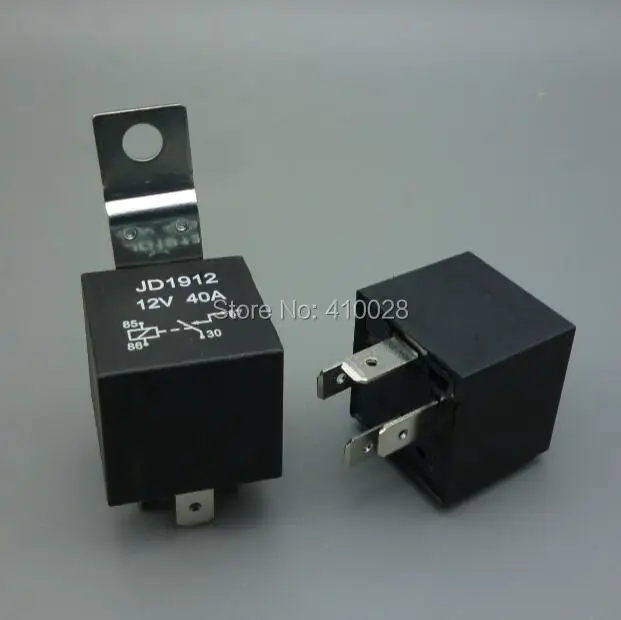 shhworldsea 5PCS 30PCS 100PCS 4-pin 12V DC 40A Automotive Car Relay SPDA JD1912  car relay