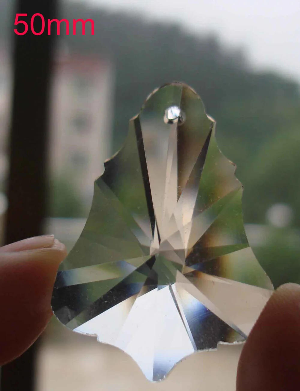 

15pcs/lot 50mm Chandelier Crystal Prism GLASS LIGHTING PRISM PENDANT FREE SHIPPING