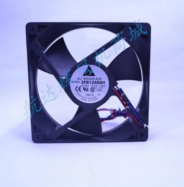 Original  Delta DELTA EFB1248SH 12025 48V 0.21A three line alarm fan