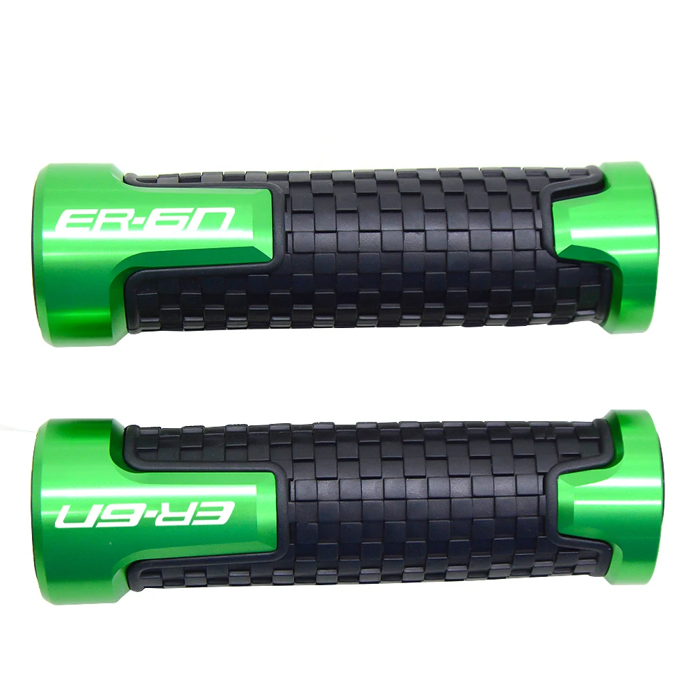 New 7/8\'\' 22MM Motorcycle handle grip Motorbike handlebar end For Kawasaki ER6N ER-6N 2009 2010 2011 2012 2013 2014-15 Accessory