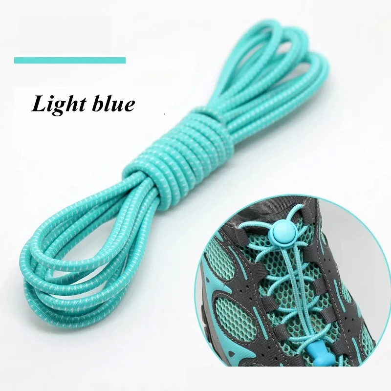 1Pair Lock laces No tie Shoe Laces Elastic Sneakers Shoelaces Shoestrings Running/Jogging/Triathlon Shoelaces Shoes