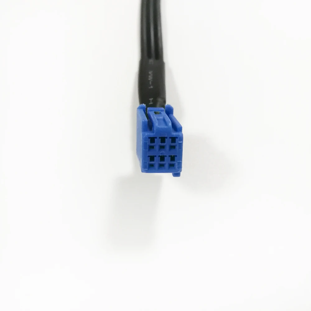 Biurlink 6 Pin RCA Wire Car DVD Navigation RCA Line Out Cable Adapter For Toyota Navigation Blue 6Pin Plug