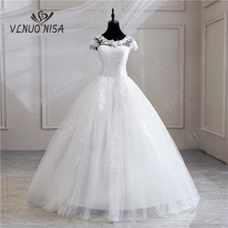 Robe De Mariee Grande Taille nuovo abito da sposa appliques di pizzo perle Sweetheart Ball Gown Princess Plus Size spose Vintage 25