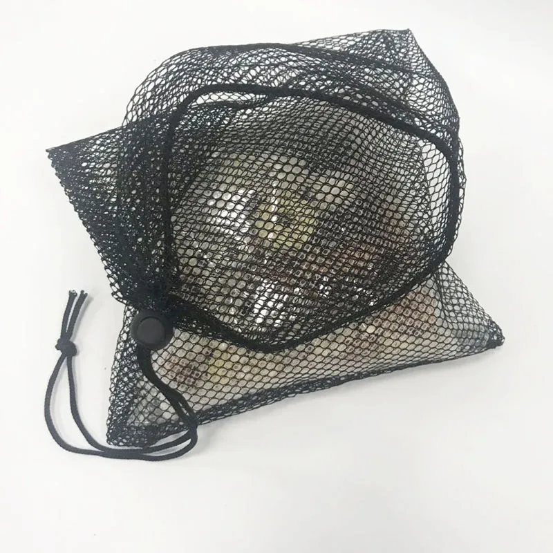 2pcs Rope Black Aquarium Mesh Bag Aquarium Pond Filter Net Bag For Bio Ball Carbon Media Aquarium Fish Tank Isolation Bag