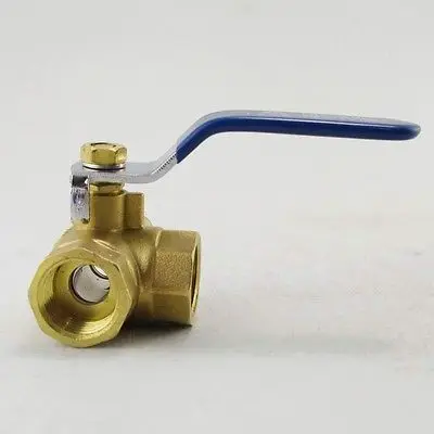 DN8/DN10/DN15/DN20/DN25/DN32/DN40/DN50 Female Full Ports Brass Ball Valve T-type Three Way Connection x1