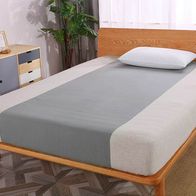 EARTHING Half bed Sheet (90 x 265cm) Silver Antimicrobial Fabric Conductive Grounding Cotton & Silver not includes Pillow case