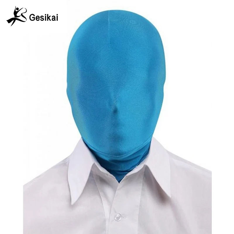 Spandex Full Face Mask para crianças e adultos, máscara com capuz de Halloween, Google View, vestido Zentai, chapelaria unissex