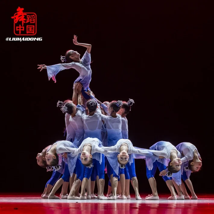 A nova menina roupas oitavo estilo lótus dança clássica trajes performances de dança de crianças contemporâneas Qinglian