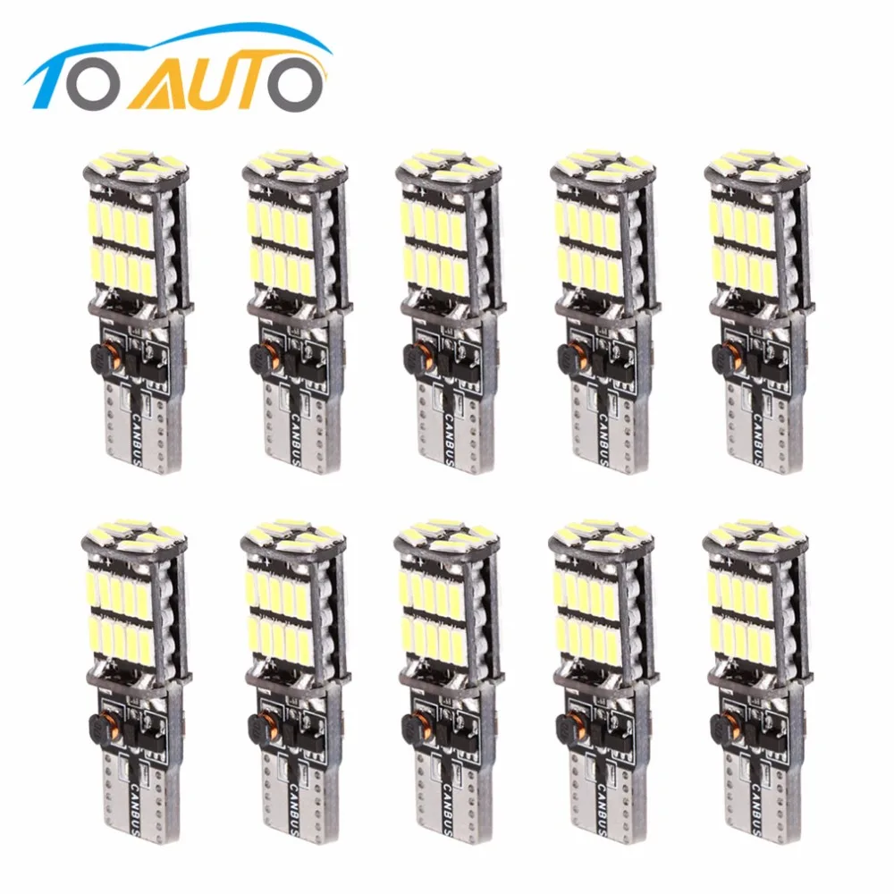 

10x t10 w5w led canbus white 26SMD 4014 bulbs 194 168 501 led lamp auto car interior wedge instrument light 12V 6000K