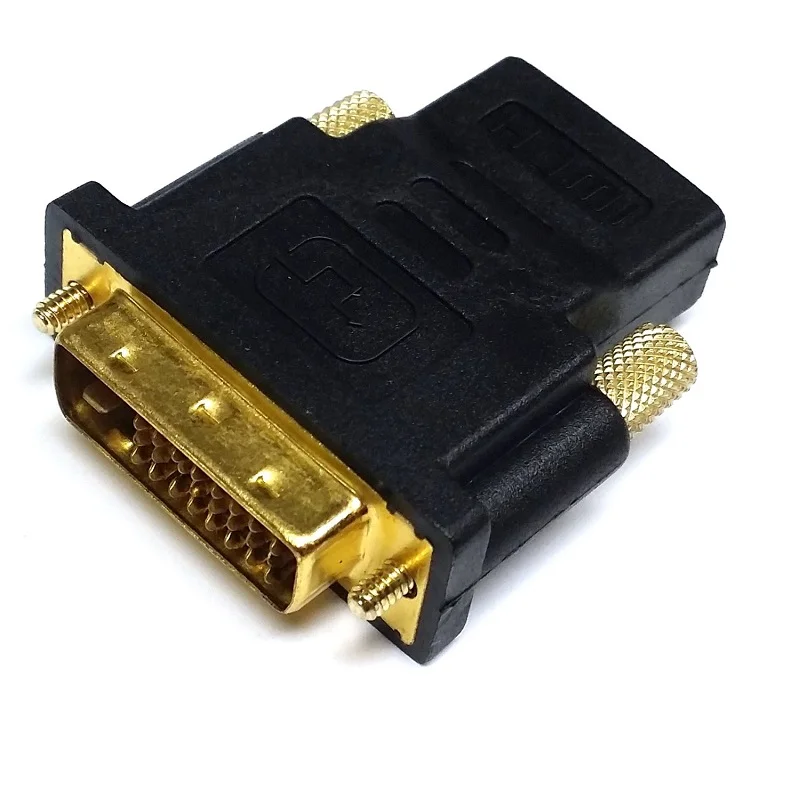 

20pcs/lot DVI -D TO HDTV FEMALE 19PIN adapter gold plate dvi to hdTV adapter