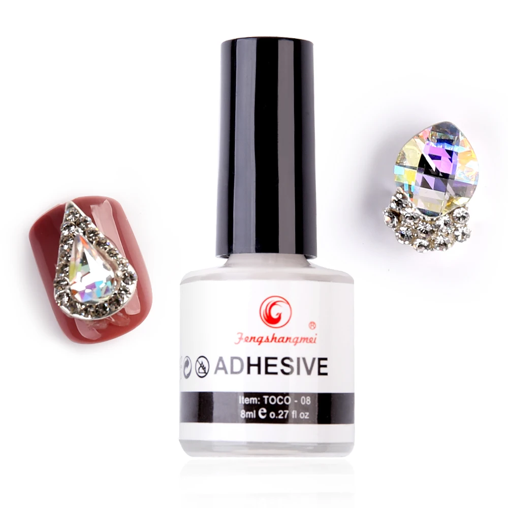 fengshangmei Nail Art Glue for Foil Adhesive Professional Acrylic Glue Transfer False Tips Gel Nail Glue