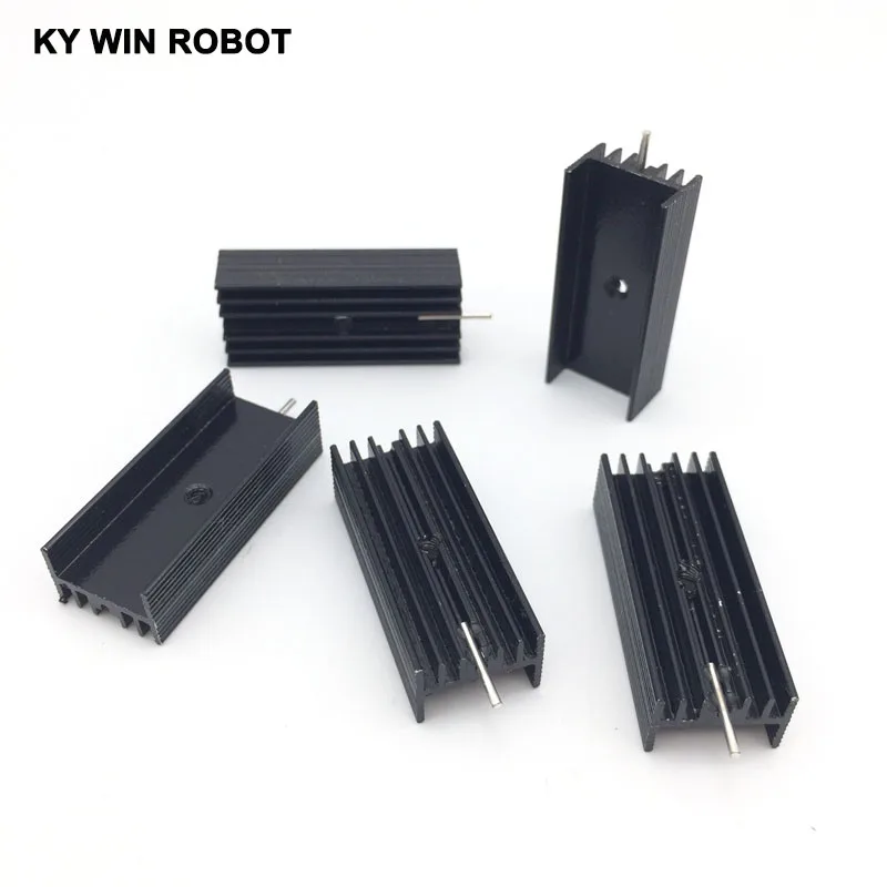 5pcs  Aluminium TO-220 Heatsink TO 220 Heat Sink Transistor Radiator TO220 Cooler Cooling 15*11*35MM With 1 Pin